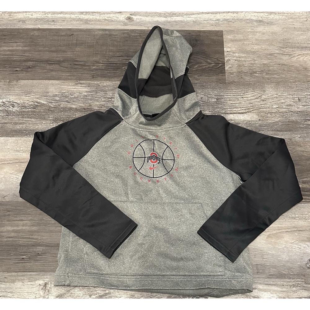 Boys Nike Ohio State Dri Fit Hoodie‎ Size Large Nwot